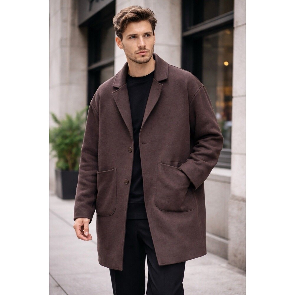 Nike Tech Fleece Reimagined Loose Fit Trench Coat FN0601-237 Brown Streetwear